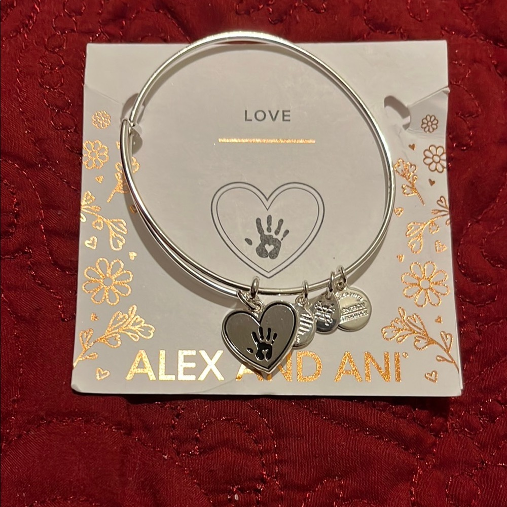 Alex and Ani Forever touched my heart ❤️ charm bracelet